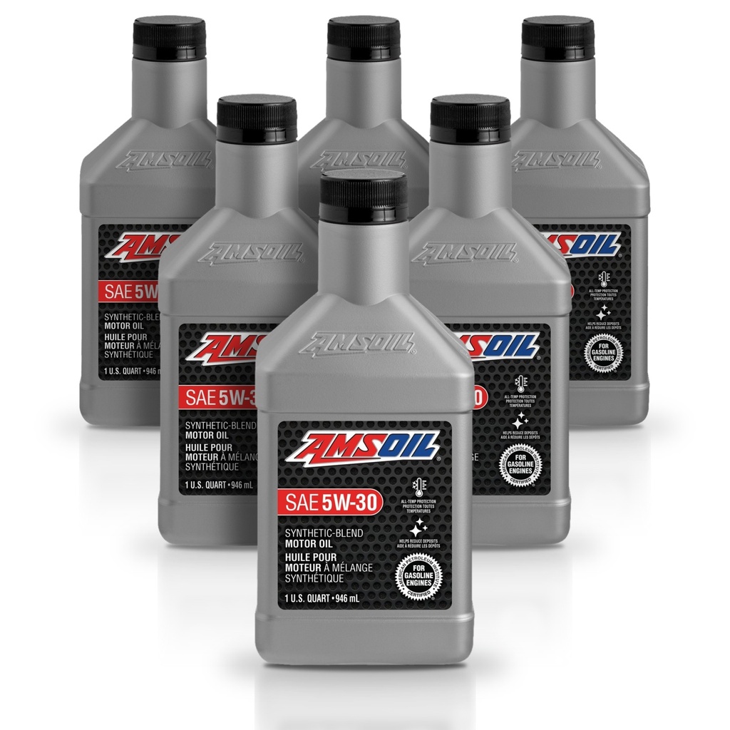 Kit 6 Litros Aceite motor Semisintetico 5W30 946 ML AMSOIL