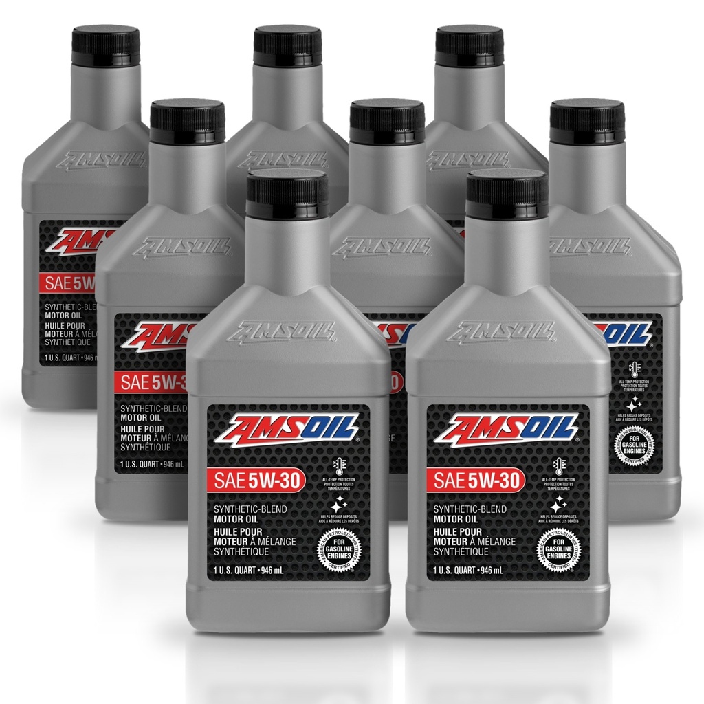 Kit 8 Litros Aceite motor Semisintetico 5W30 946 ML AMSOIL
