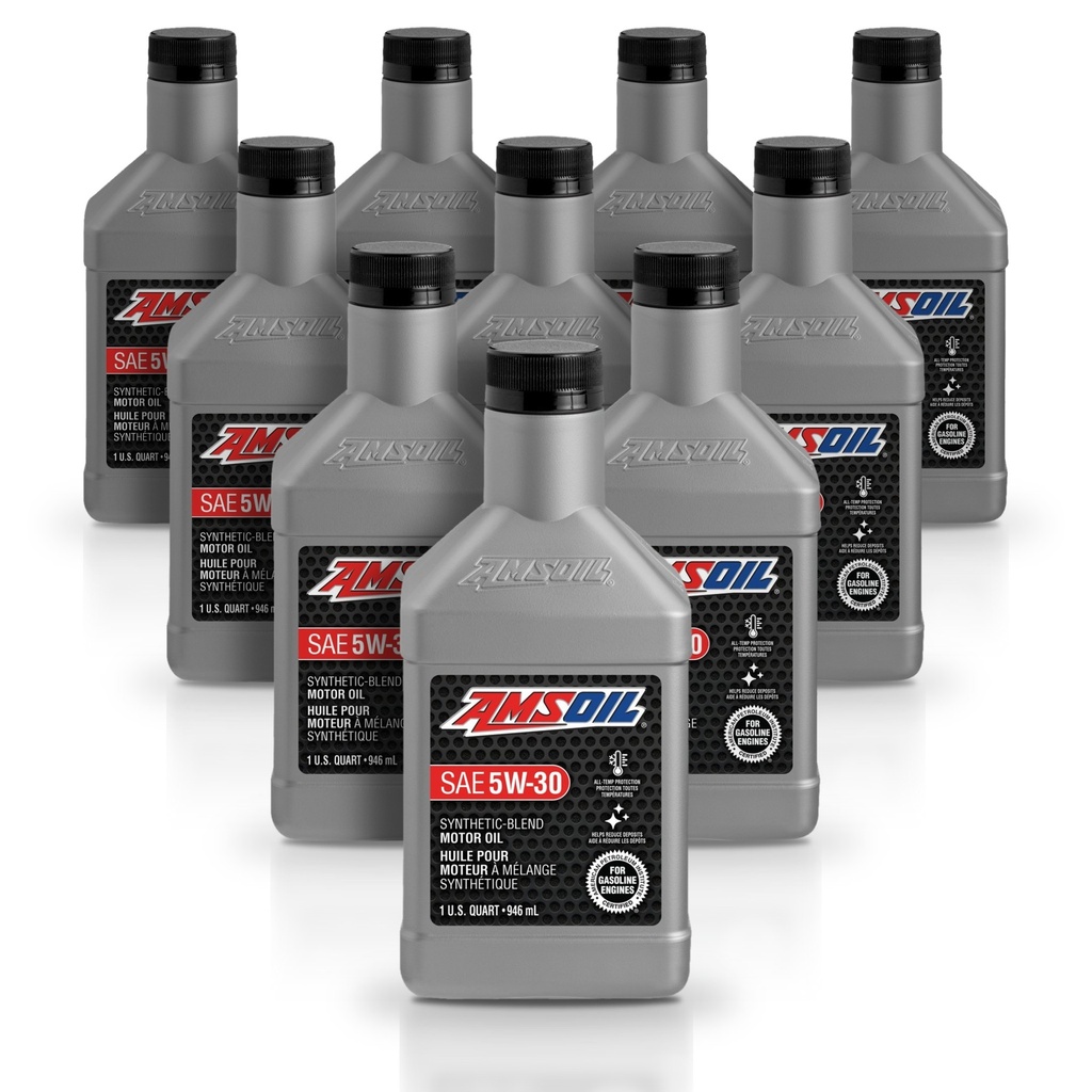 Kit 10 Litros Aceite motor Semisintetico 5W30 946 ML AMSOIL