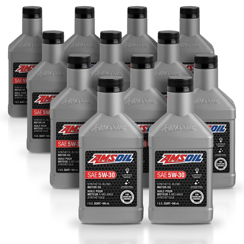 Kit 12 Litros Aceite motor Semisintetico 5W30 946 ML AMSOIL