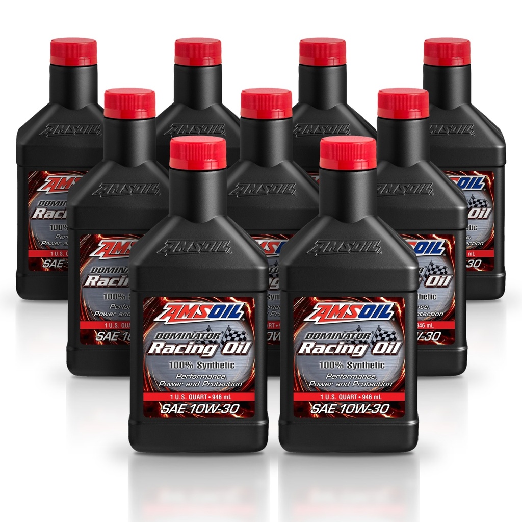 Kit 9 Litros DOMINATOR® SAE 10W30 Synthetic Racing Oil AMSOIL