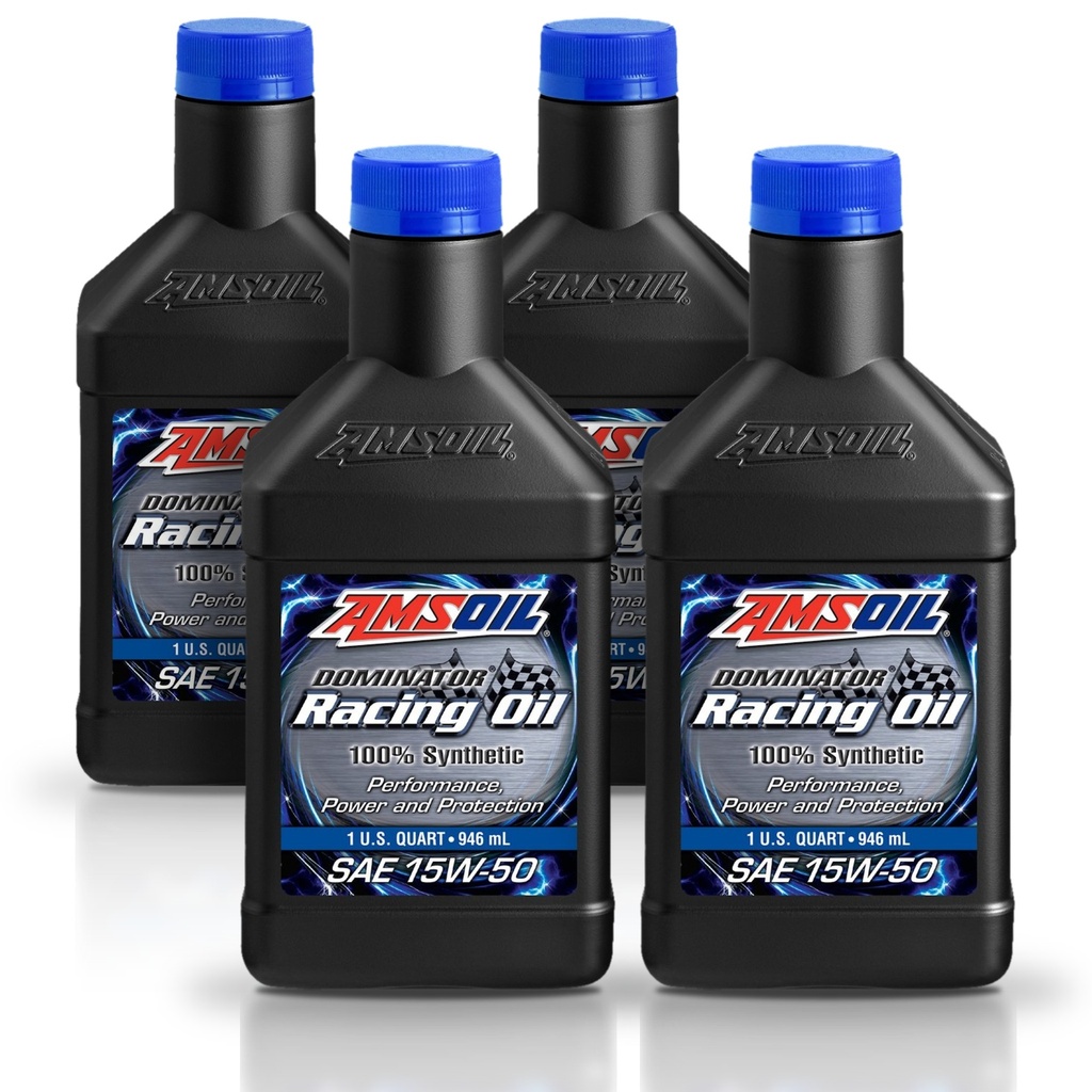 Kit 4 Litros DOMINATOR® SAE 15W50 Synthetic Racing Oil AMSOIL