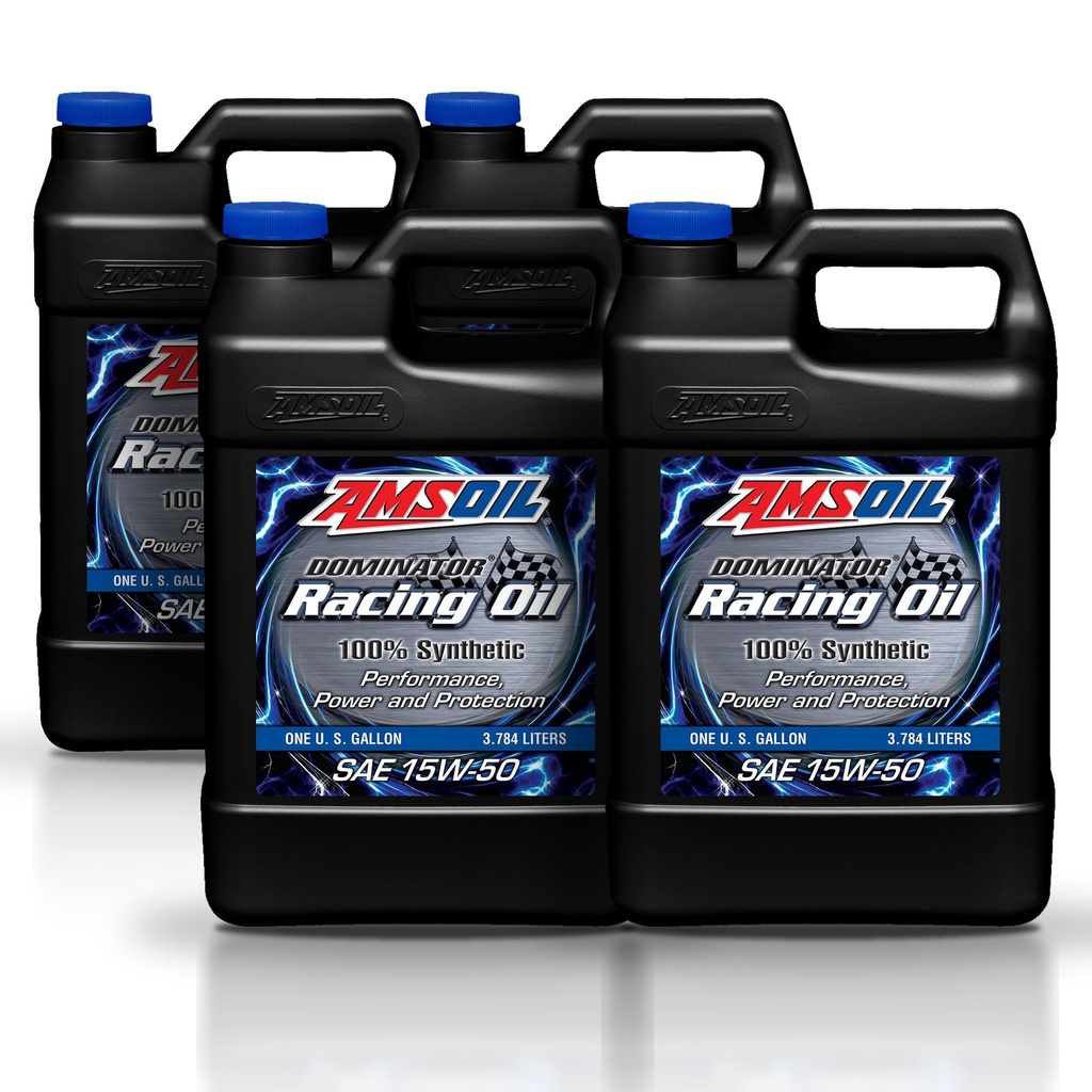 Kit 4 Galones DOMINATOR® SAE 15W50 Synthetic Racing Oil AMSOIL