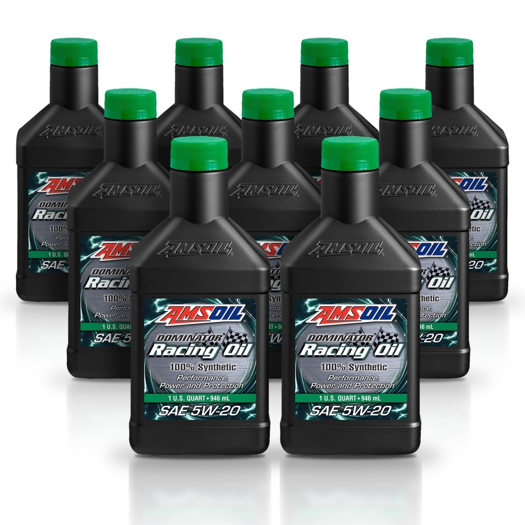 Kit 9 Litros DOMINATOR® SAE 5W20 Synthetic Racing Oil AMSOIL