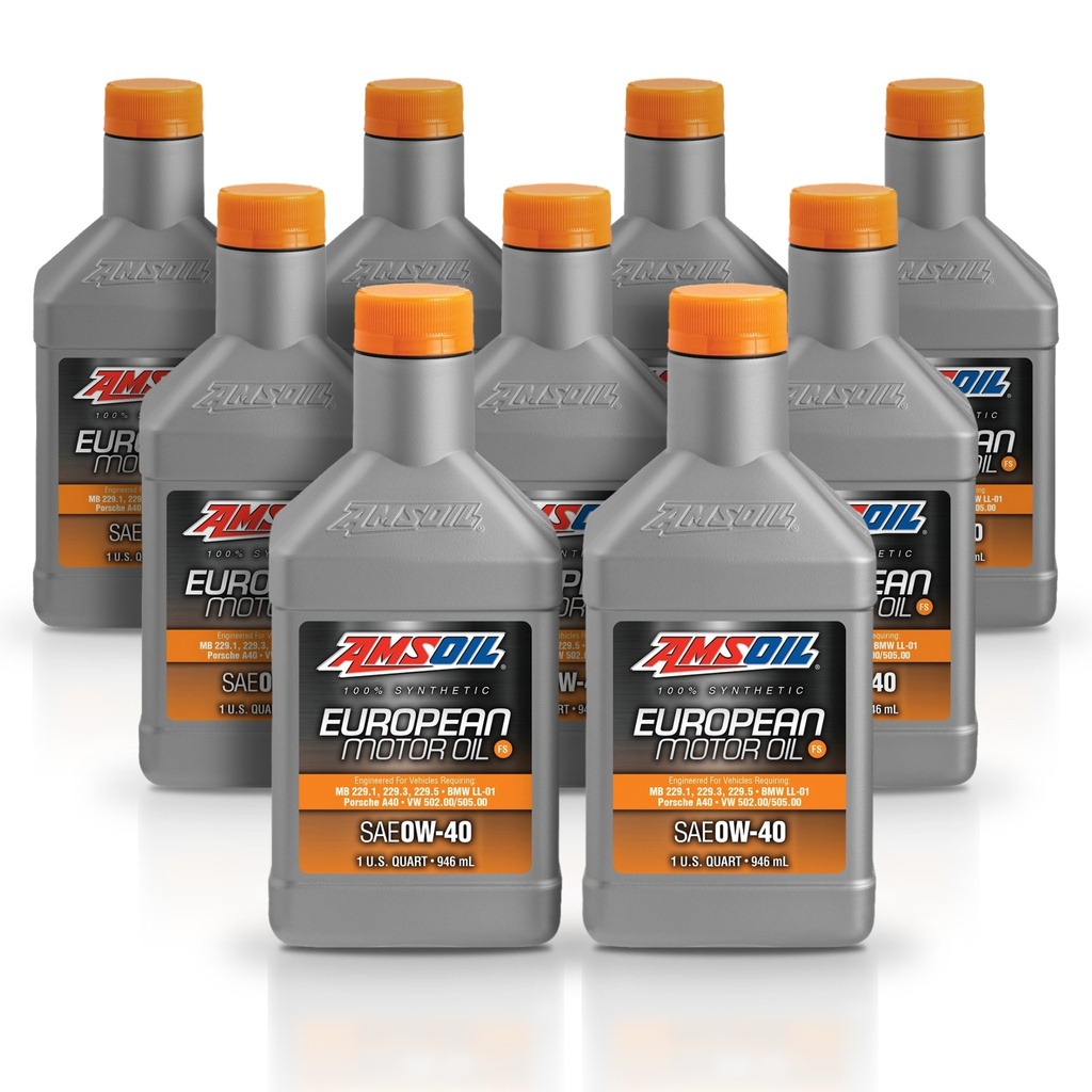 Kit 9 Litros European Car Formula 0W40 FS Synthetic Motor Oil AMSOIL