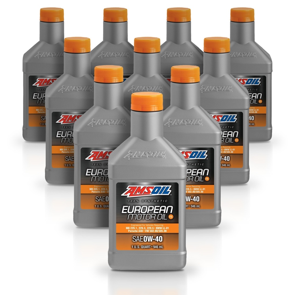 Kit 10 Litros European Car Formula 0W40 FS Synthetic Motor Oil AMSOIL