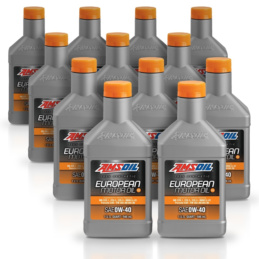 Kit 12 Litros European Car Formula 0W40 FS Synthetic Motor Oil AMSOIL