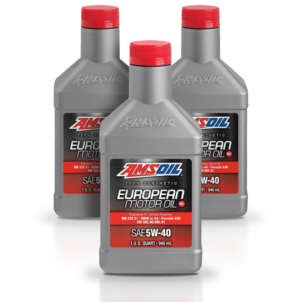 Kit 3 Litros European Car Formula 5W40 MS Synthetic Motor Oil AMSOIL