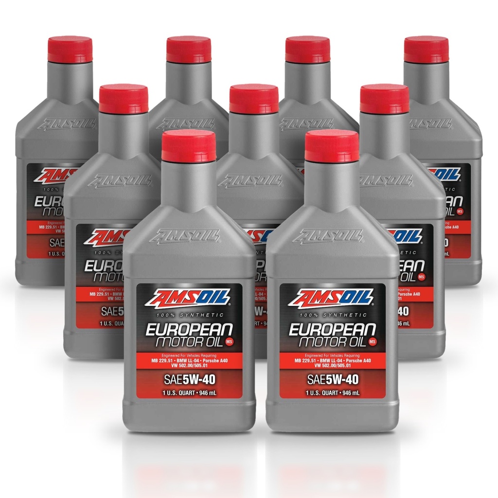 Kit 9 Litros European Car Formula 5W40 MS Synthetic Motor Oil AMSOIL