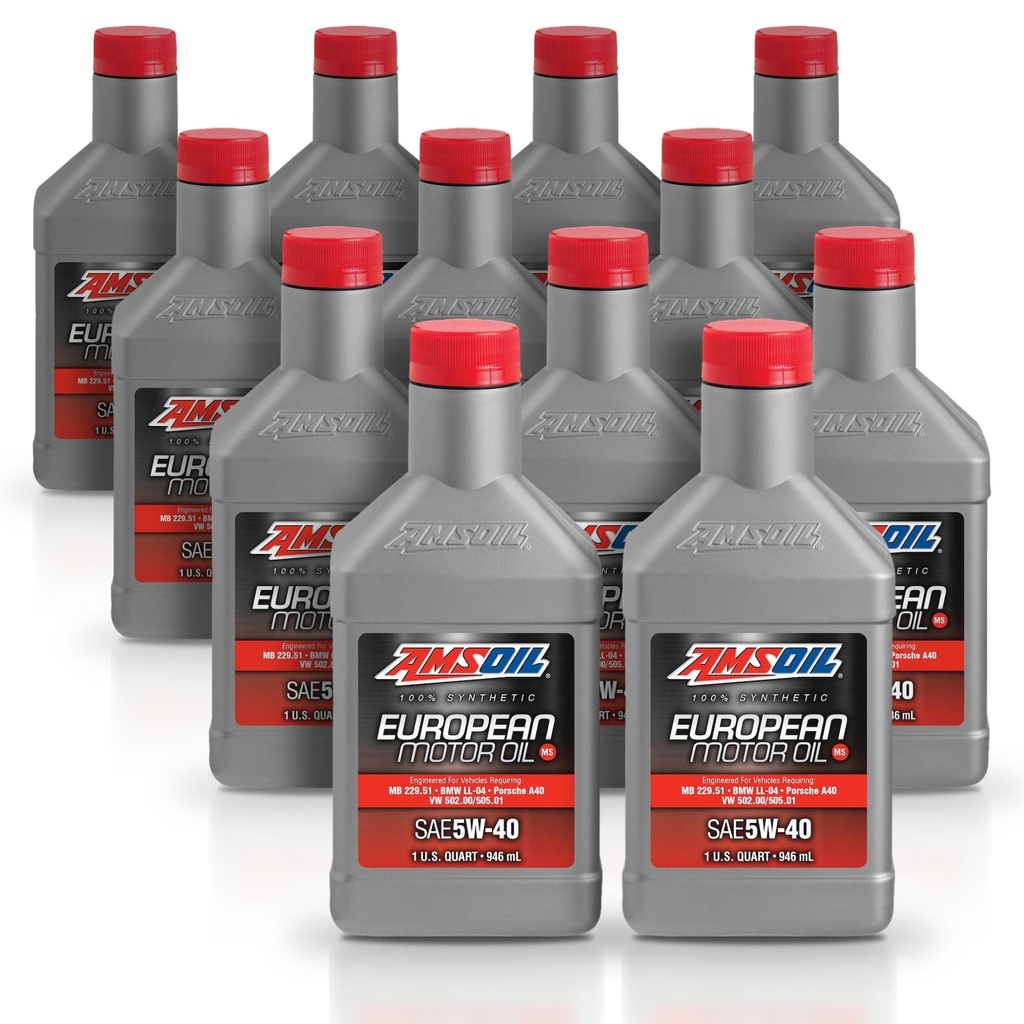 Kit 12 Litros European Car Formula 5W40 MS Synthetic Motor Oil AMSOIL