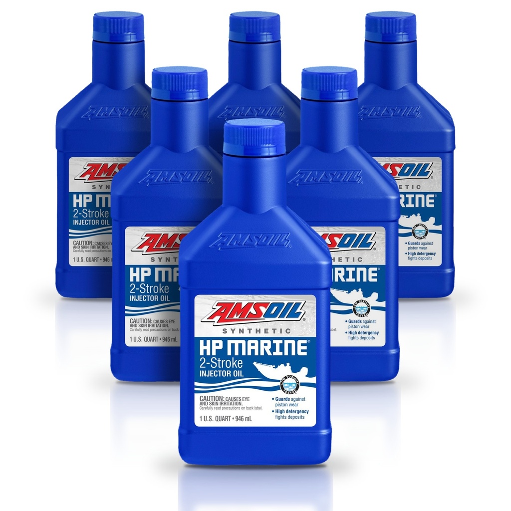 Kit 6 Litros HP Marine™ Synthetic 2-Stroke Oil AMSOIL