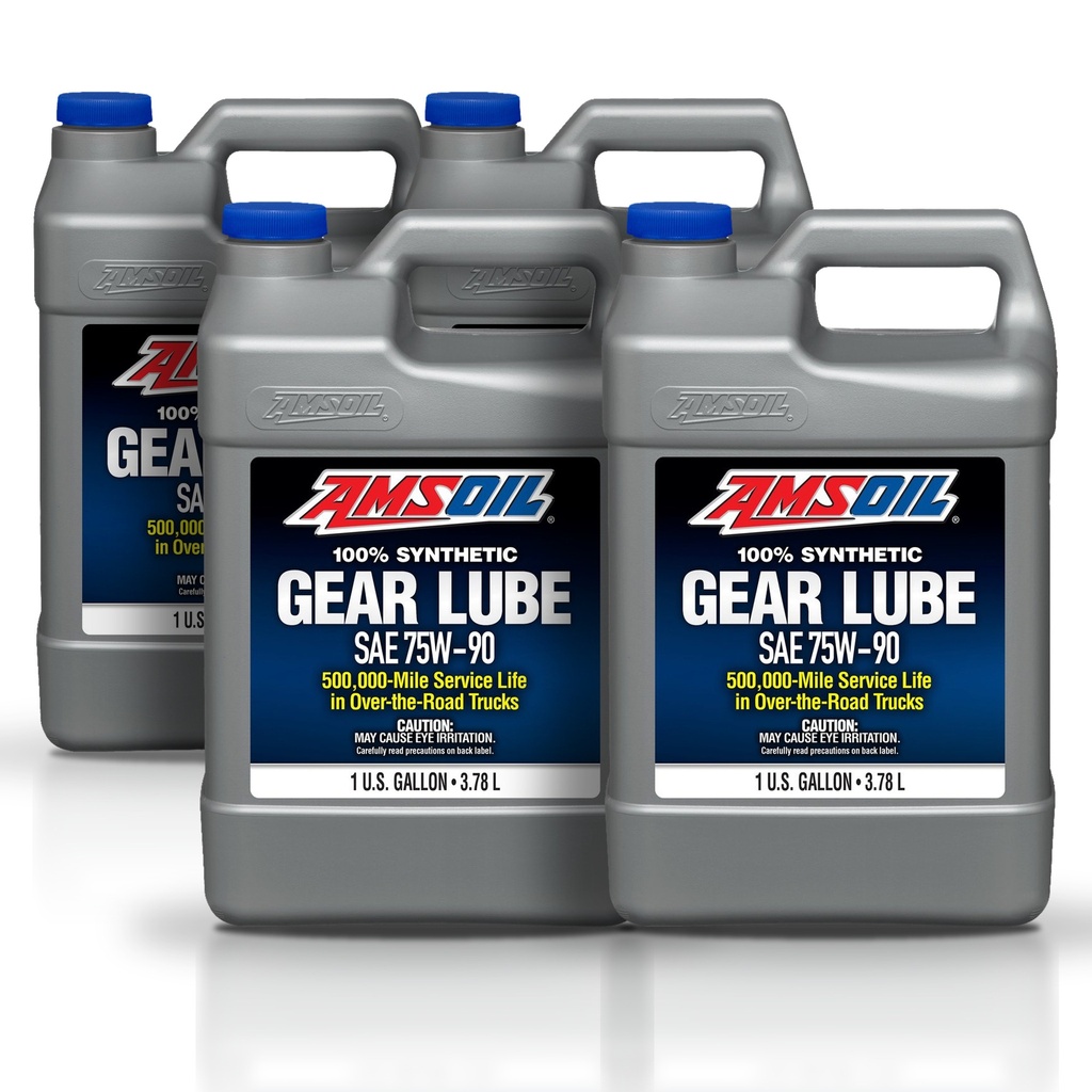 Kit 4 Galones Lubricante sint lar dur p/engran 75W90 AMSOIL