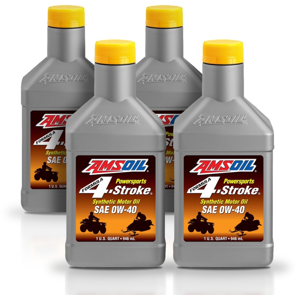 Kit 4 Litros SAE 0W40 Formula 4-Stroke® Synthetic Power Sports Motor Oil AMSOIL