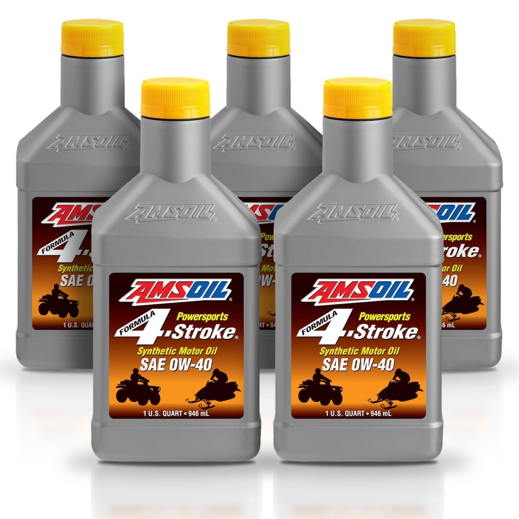 Kit 5 Litros SAE 0W40 Formula 4-Stroke® Synthetic Power Sports Motor Oil AMSOIL