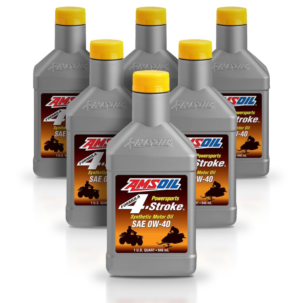 Kit 6 Litros SAE 0W40 Formula 4-Stroke® Synthetic Power Sports Motor Oil AMSOIL