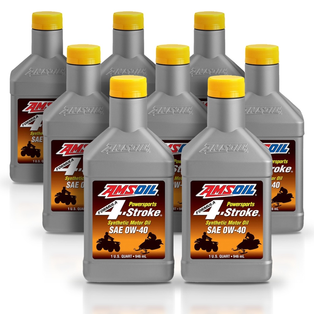 Kit 8 Litros SAE 0W40 Formula 4-Stroke® Synthetic Power Sports Motor Oil AMSOIL