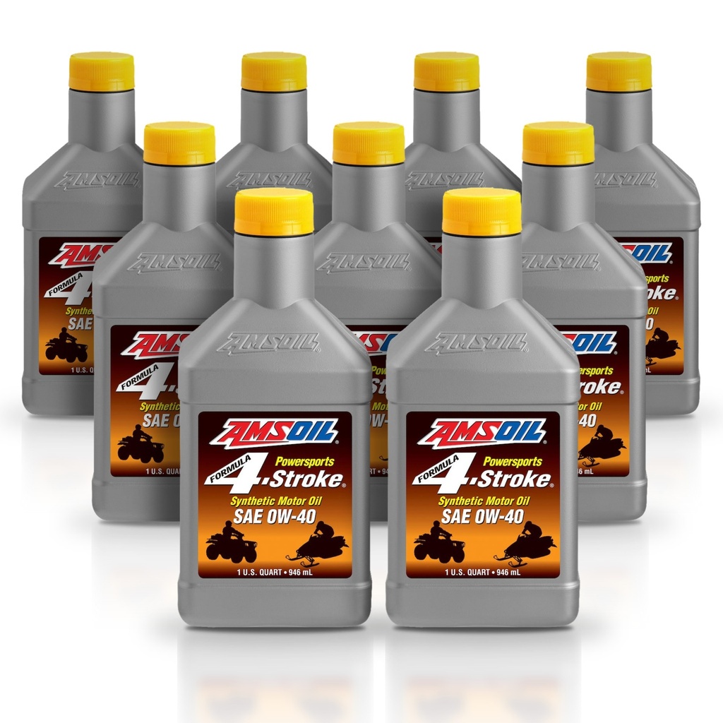 Kit 9 Litros SAE 0W40 Formula 4-Stroke® Synthetic Power Sports Motor Oil AMSOIL