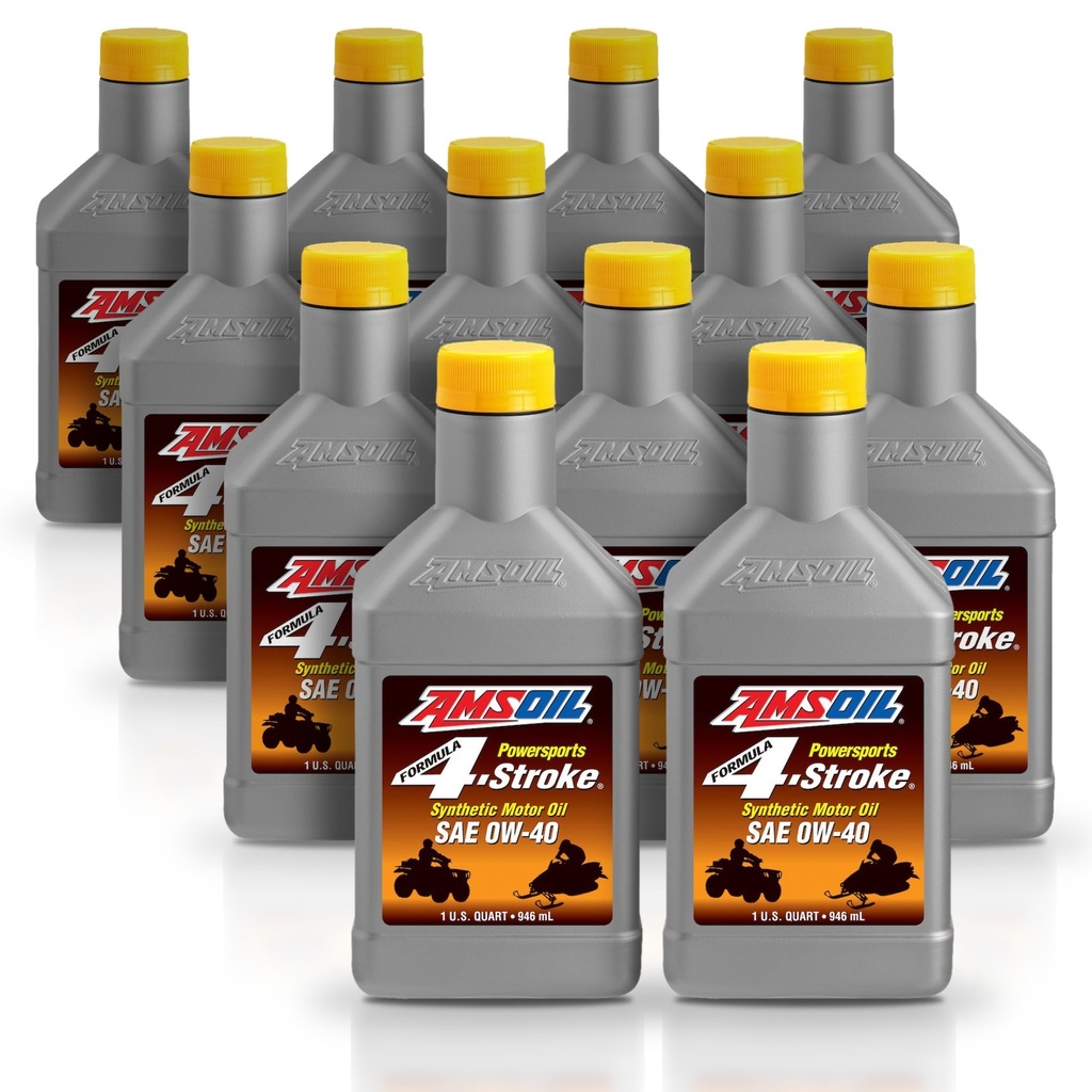 Kit 12 Litros SAE 0W40 Formula 4-Stroke® Synthetic Power Sports Motor Oil AMSOIL