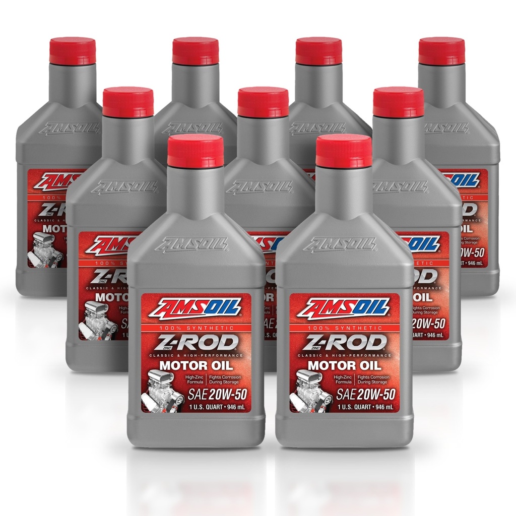 Kit 9 Litros SAE 20W50 Z-ROD™ Synthetic Motor Oil AMSOIL