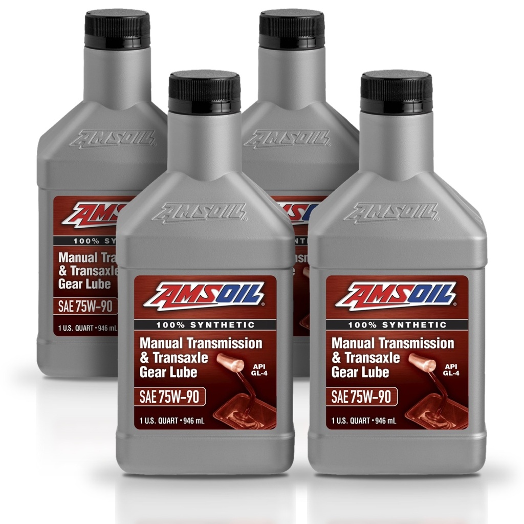 Kit 4 Litros SAE 75W90 Synthetic Manual Transmission and Transaxle Gear Lube AMSOIL