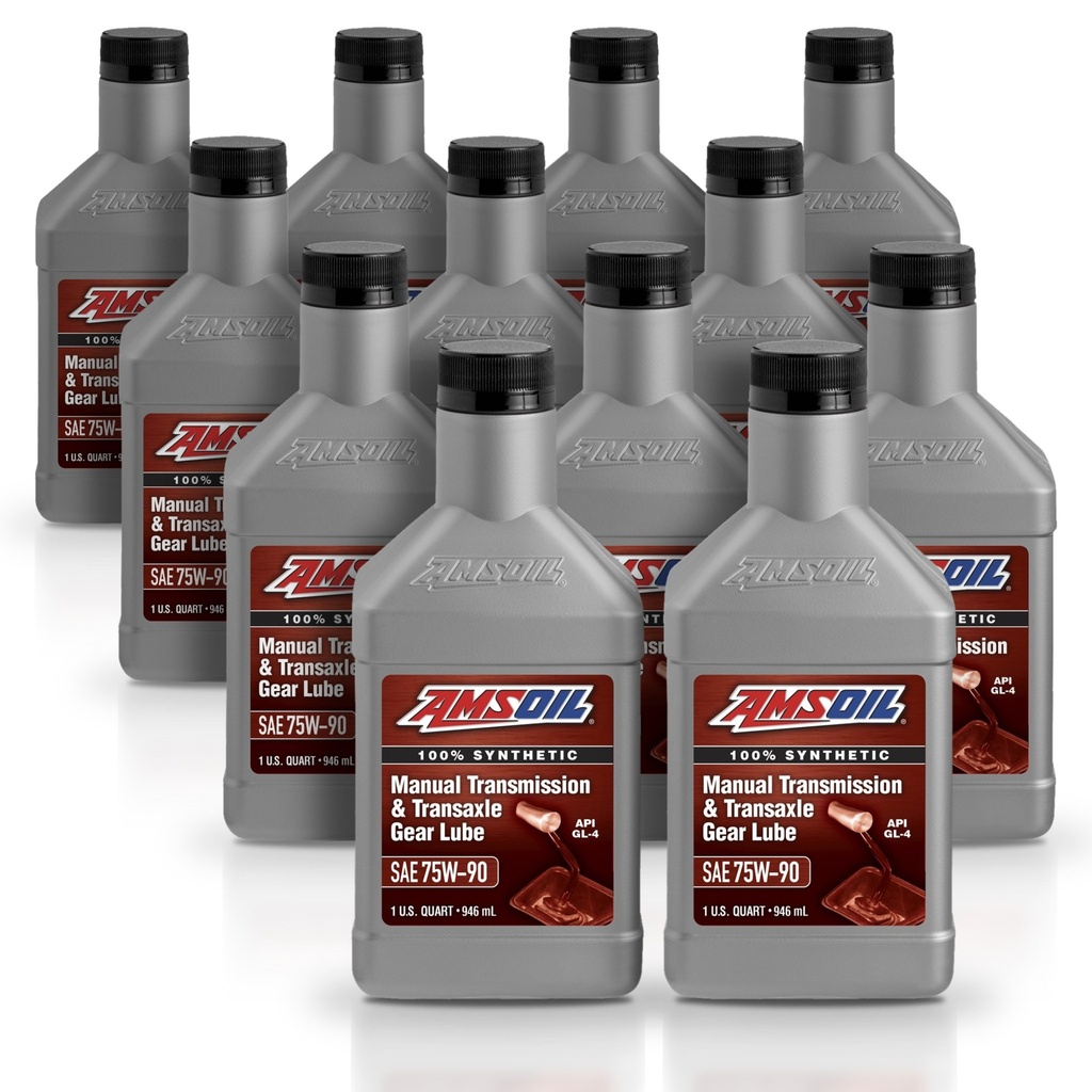 Kit 12 Litros SAE 75W90 Synthetic Manual Transmission and Transaxle Gear Lube AMSOIL