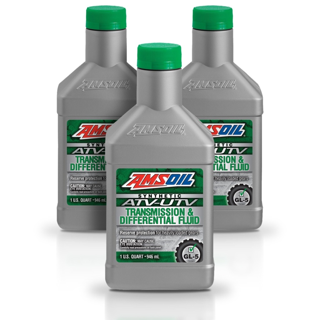 Kit 3 Litros Synthetic ATV/UTV Transmission & Differential Fluid AMSOIL
