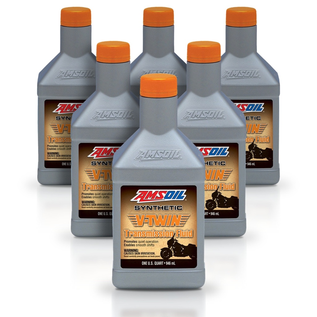 Kit 6 Litros Synthetic V-Twin Transmission Fluid AMSOIL