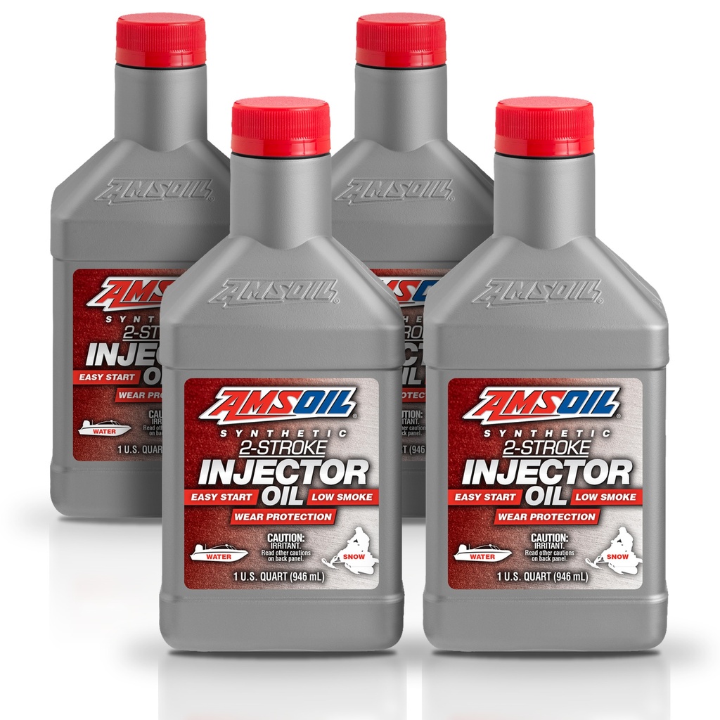 Kit 4 Aceites 2 Tiempos Amsoil Marino Lancha 4 Litros