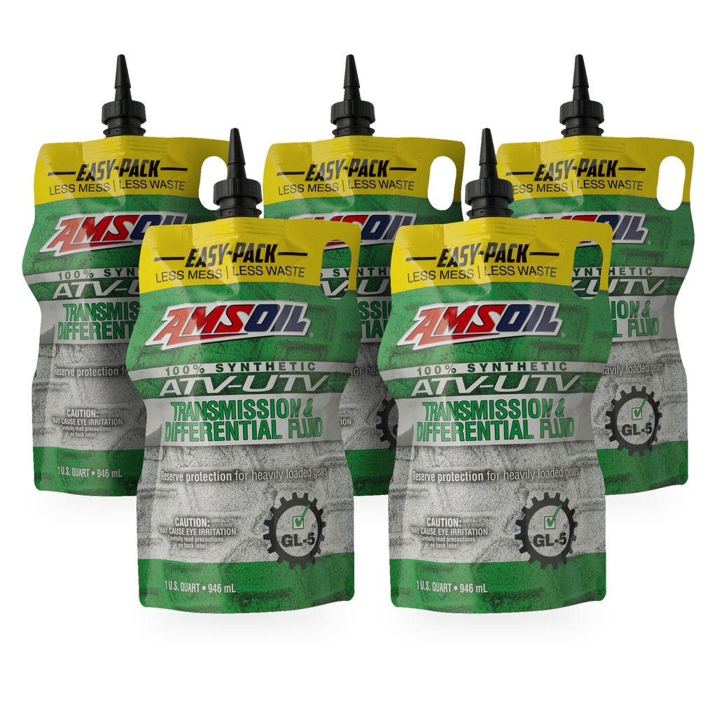 Kit 5 Aceites Amsoil Transmision Diferencial Atv 5 Litros