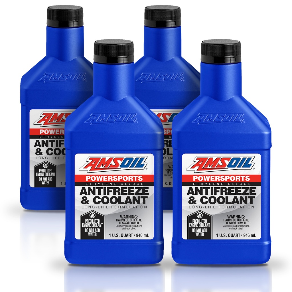 Kit 4 Anticongelantes Verde Amsoil Moto 4 Litros
