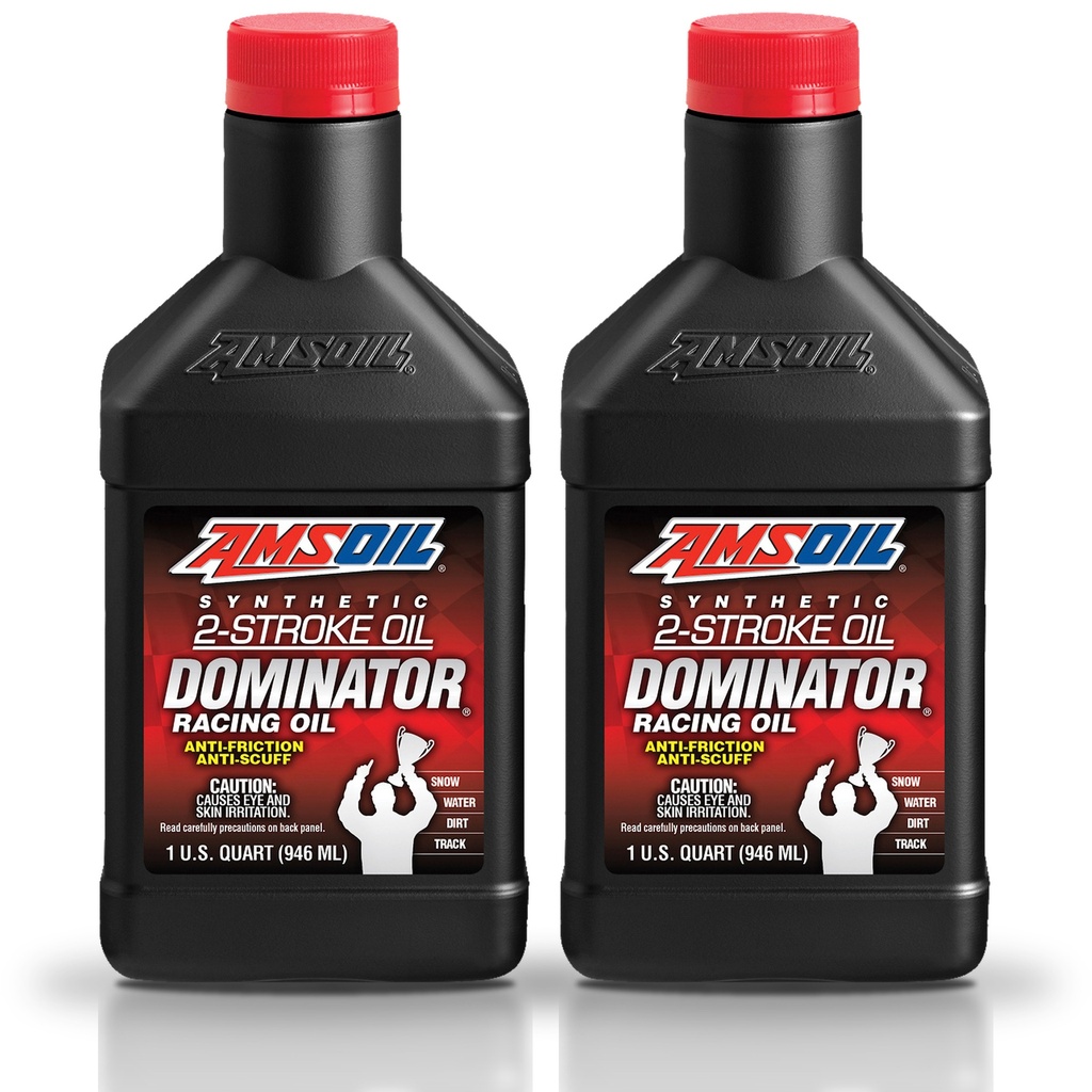 Kit 2 Aceites 2T Amsoil Moto Alto Desempeño 2 Litros