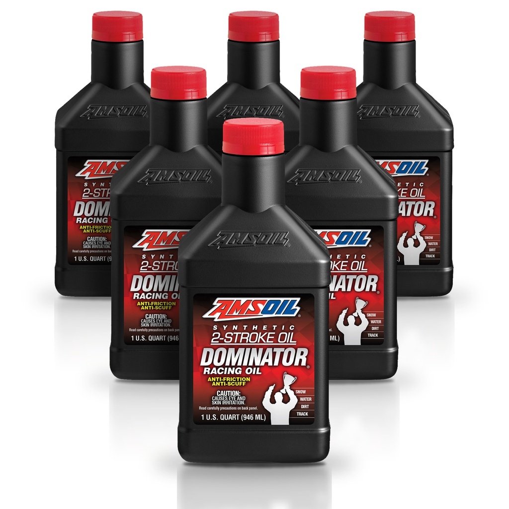 Kit 6 Aceites 2T Amsoil Moto Alto Desempeño 6 Litros