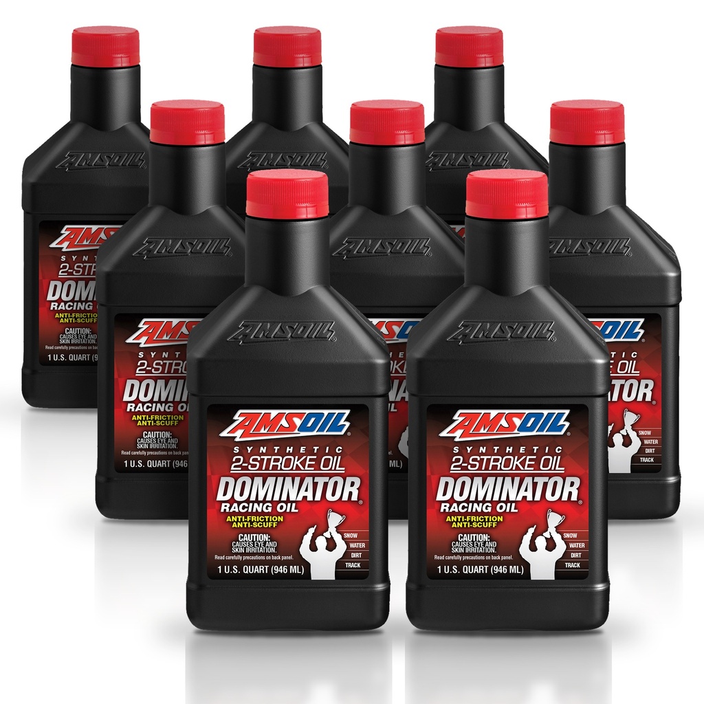 Kit 8 Aceites 2T Amsoil Moto Alto Desempeño 8 Litros