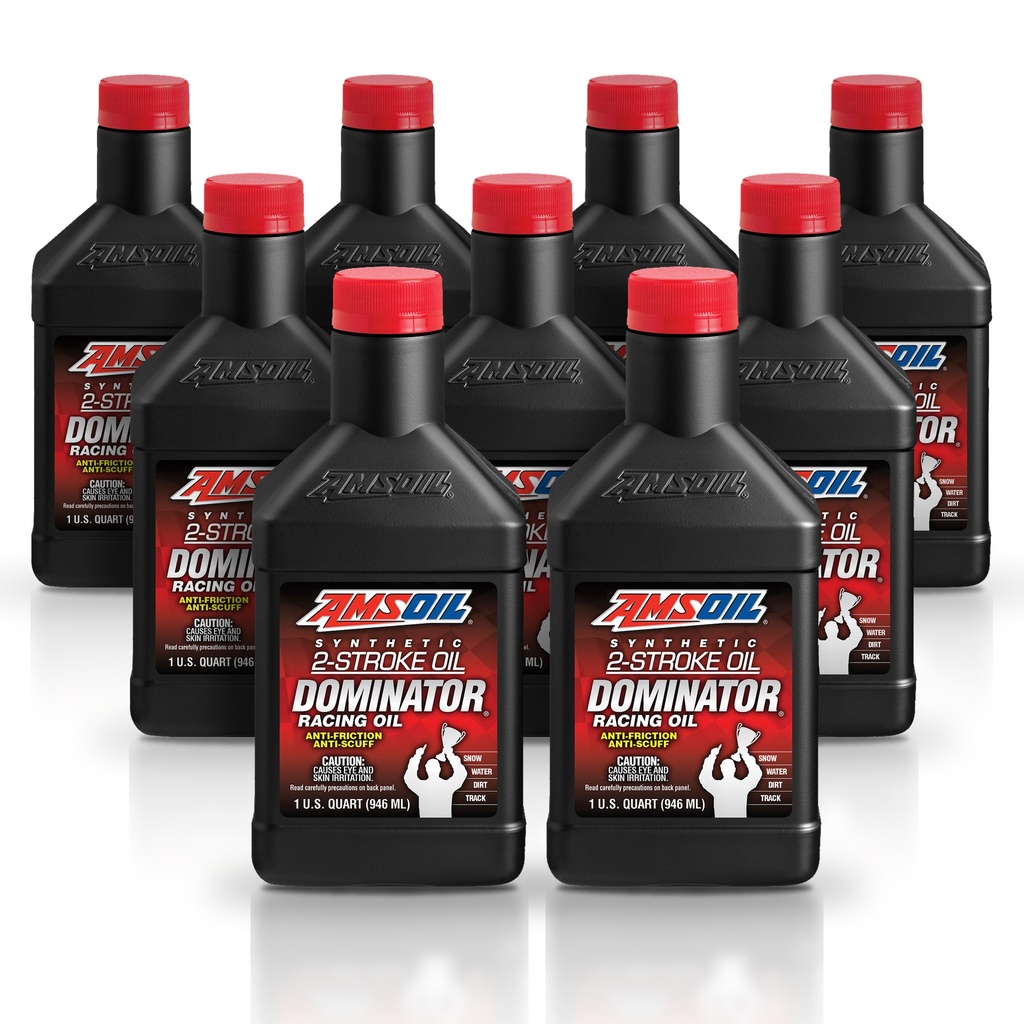 Kit 9 Aceites 2T Amsoil Moto Alto Desempeño 9 Litros