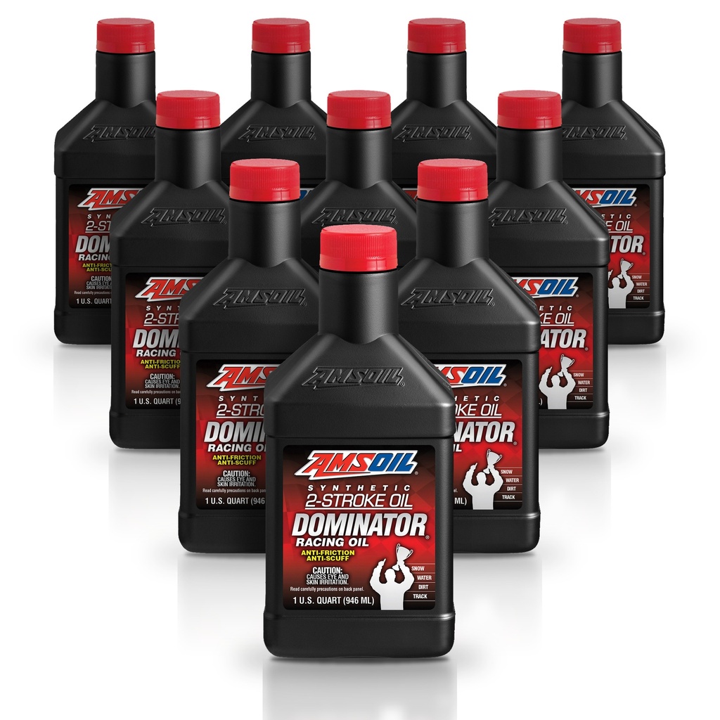 Kit 10 Aceites 2T Amsoil Moto Alto Desempeño 10 Litros