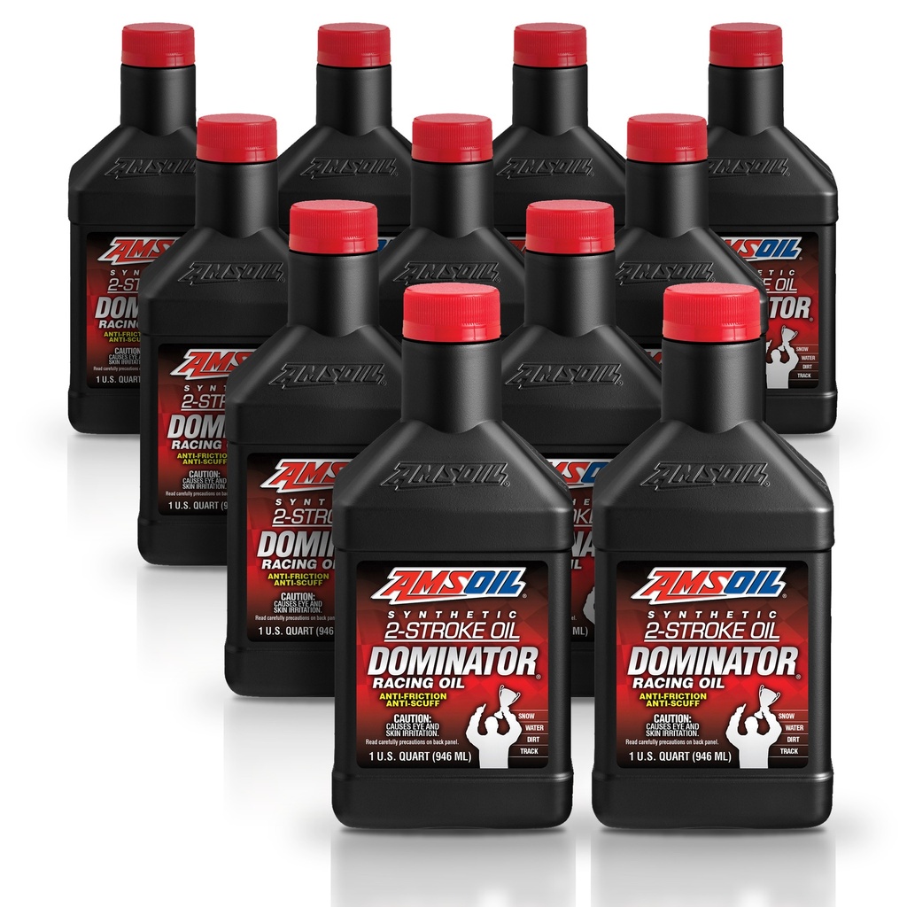 Kit 11 Aceites 2T Amsoil Moto Alto Desempeño 11 Litros