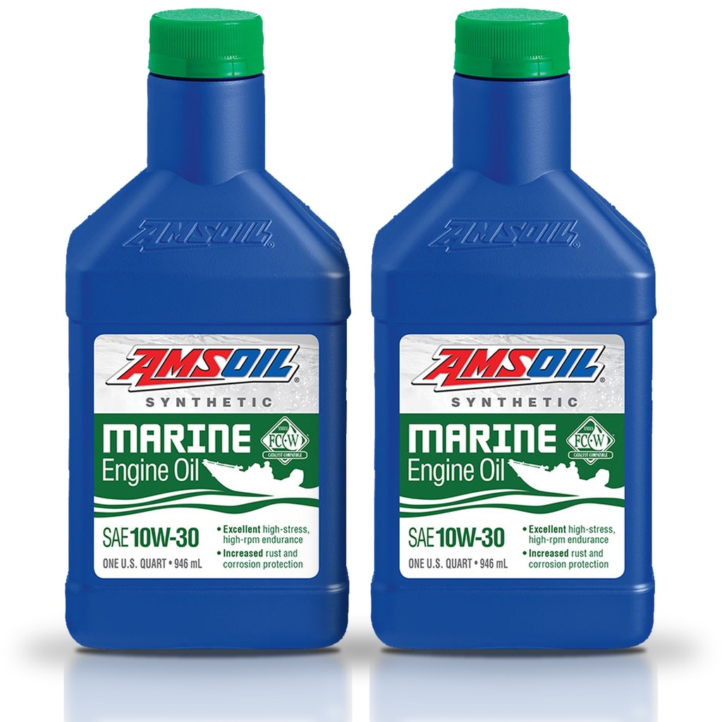 Kit 2 Aceites 10w30 Amsoil Marino Api Sn Jaso Ma 2 Litros