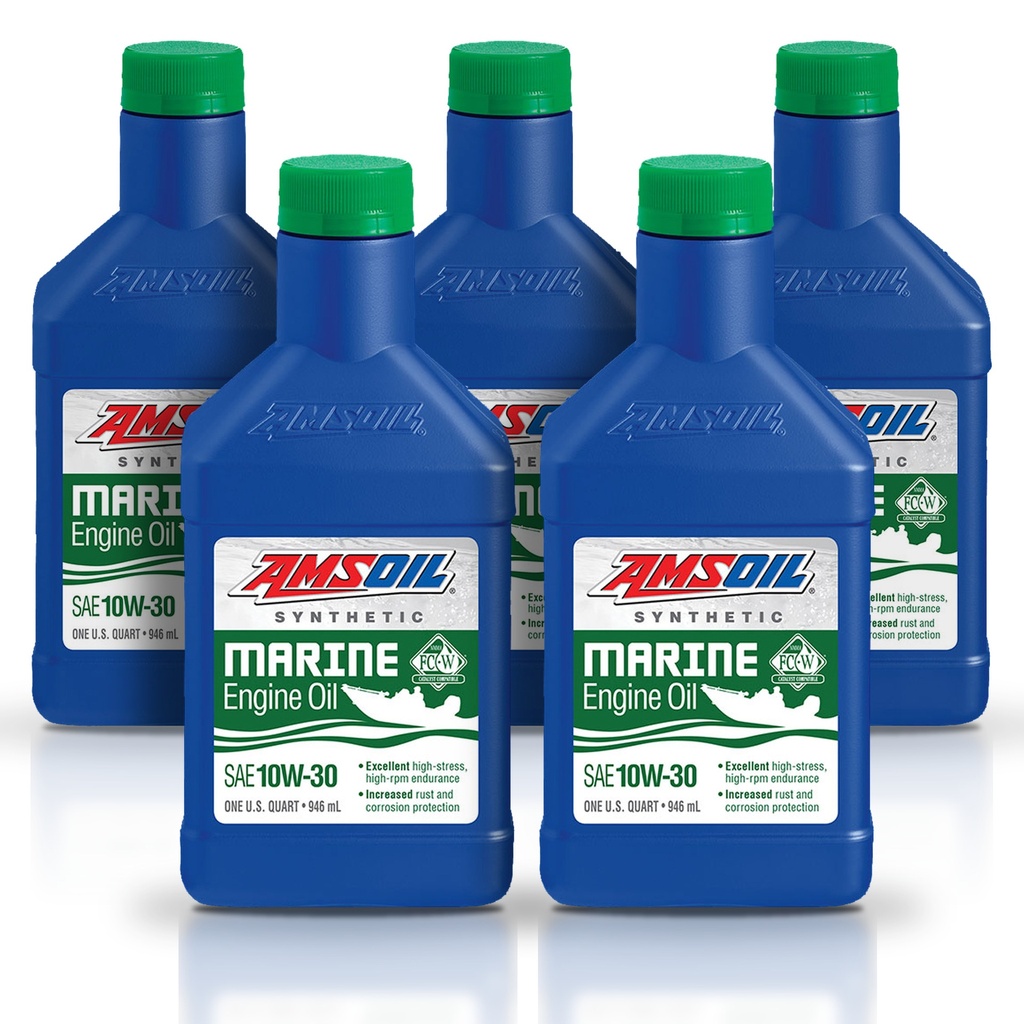 Kit 5 Aceites 10w30 Amsoil Marino Api Sn Jaso Ma 5 Litros
