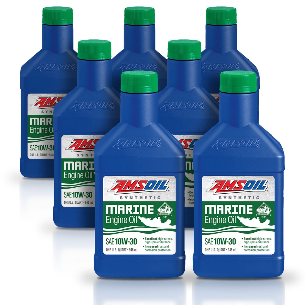 Kit 7 Aceites 10w30 Amsoil Marino Api Sn Jaso Ma 7 Litros