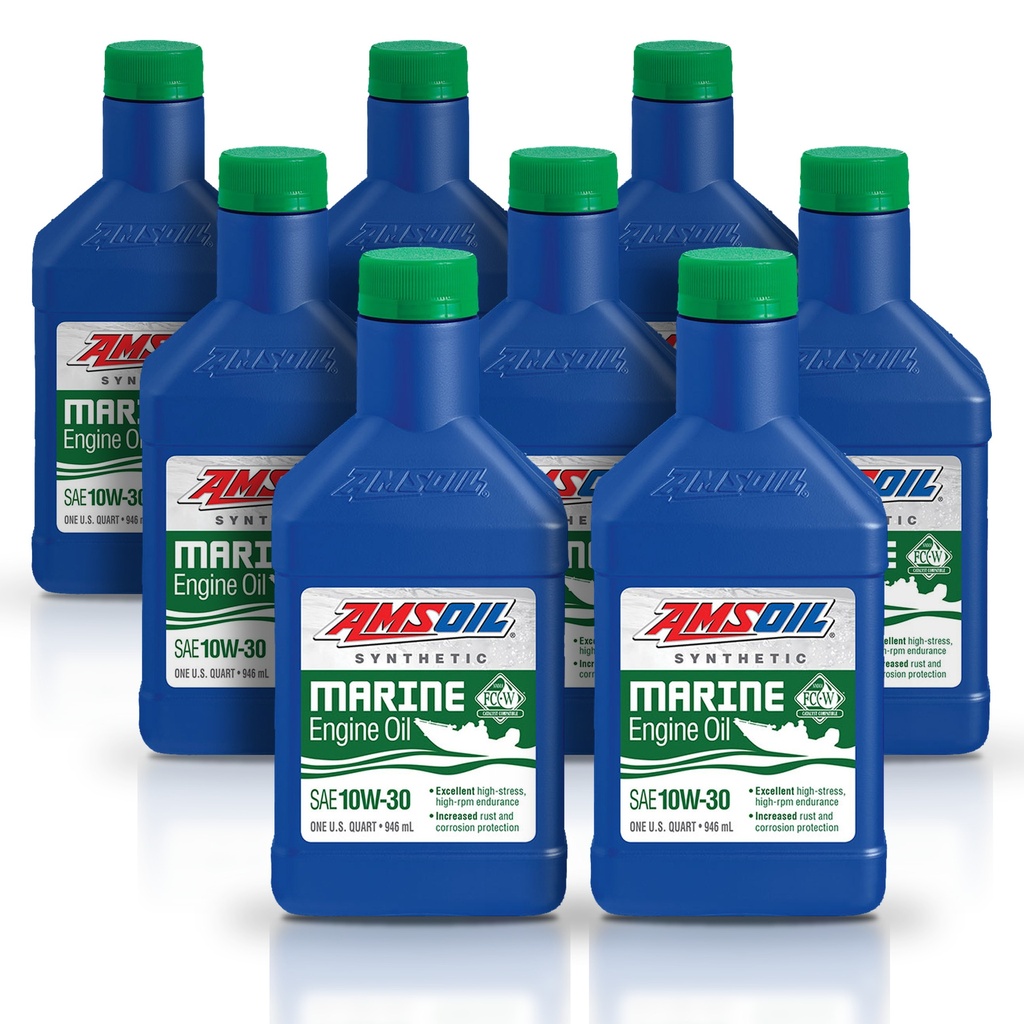 Kit 8 Aceites 10w30 Amsoil Marino Api Sn Jaso Ma 8 Litros