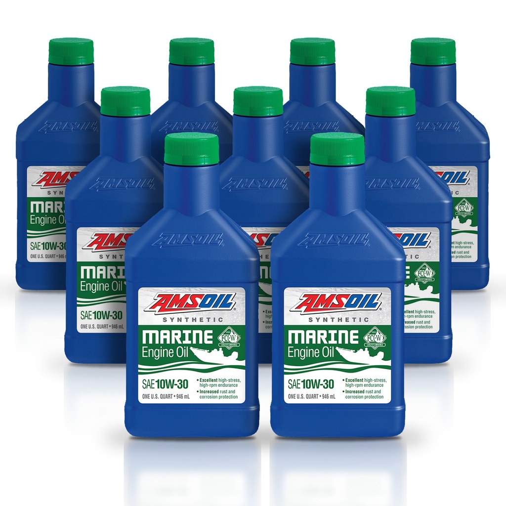 Kit 9 Aceites 10w30 Amsoil Marino Api Sn Jaso Ma 9 Litros