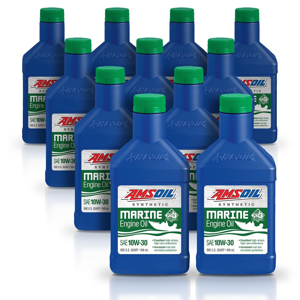 Kit 11 Aceites 10w30 Amsoil Marino Api Sn Jaso Ma 11 Litros