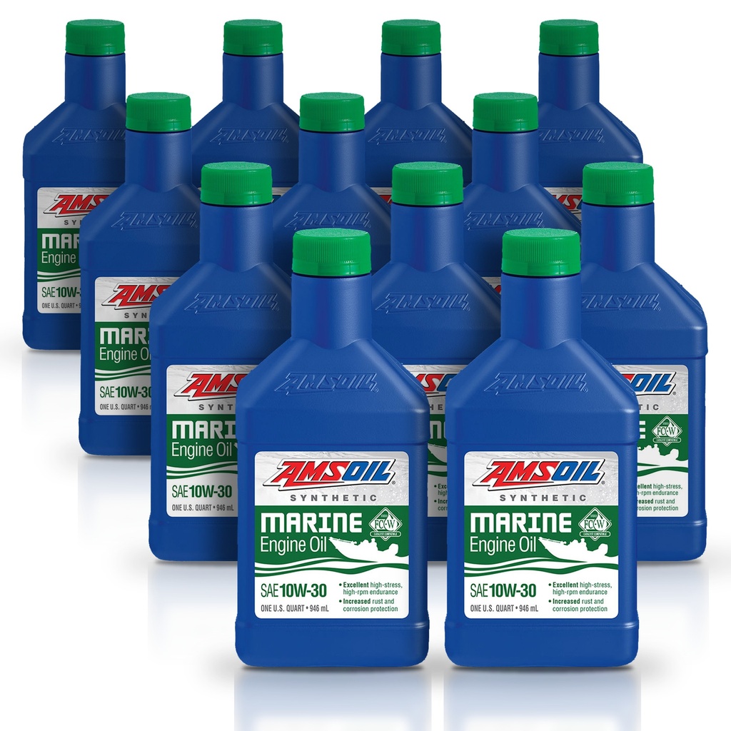 Kit 12 Aceites 10w30 Amsoil Marino Api Sn Jaso Ma 12 Litros