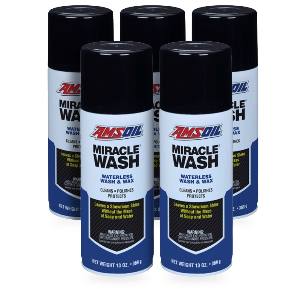 Kit 5 Piezas Lavado Y Cera Sin Agua Amsoil Miracle Wash