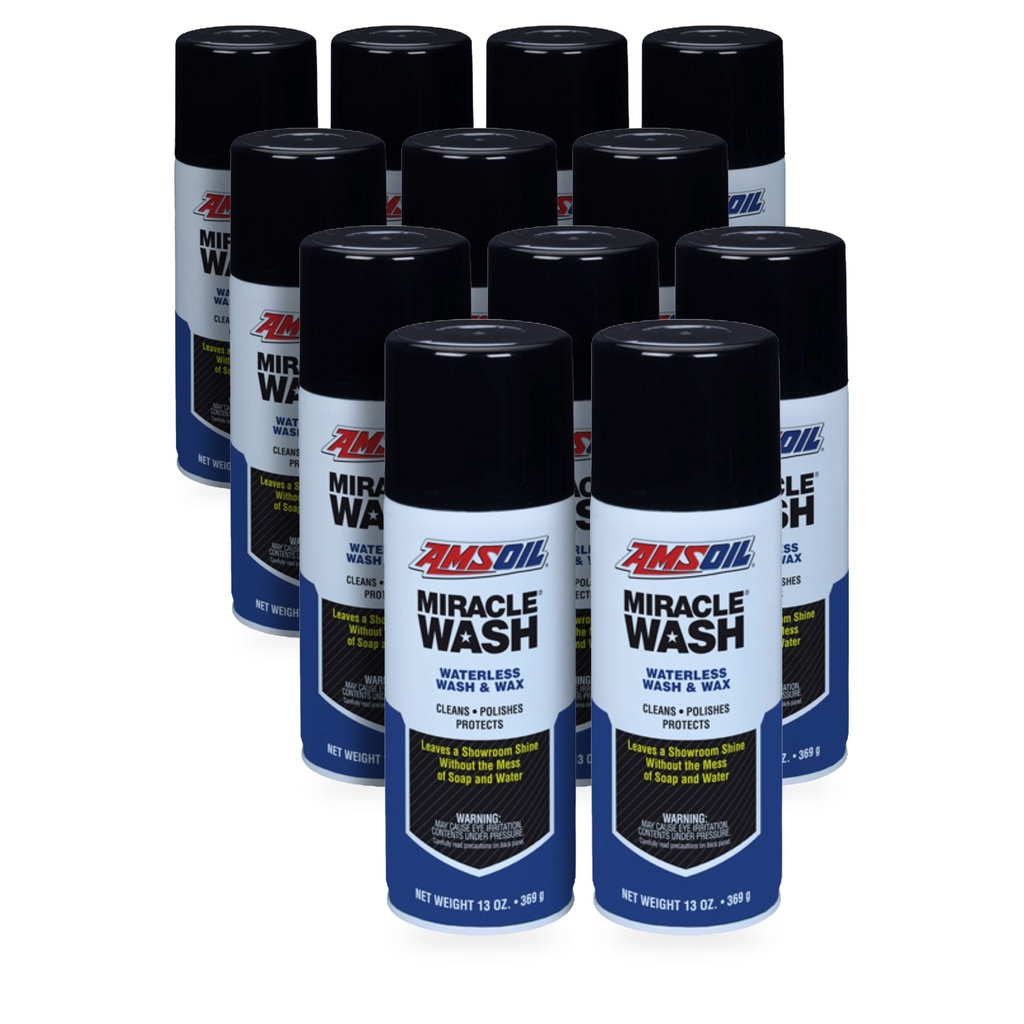 Kit 12 Piezas Lavado Y Cera Sin Agua Amsoil Miracle Wash