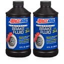 Kit 2 Liquidos De Frenos Amsoil Dot3 Dot4 Dot5.1 710 Ml