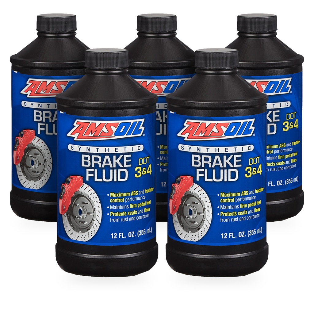 Kit 5 Liquidos De Frenos Amsoil Dot3 Dot4 Dot5.1 2 Litros