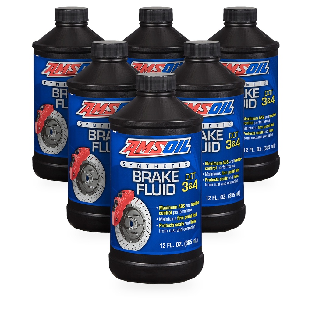 Kit 6 Liquidos De Frenos Amsoil Dot3 Dot4 Dot5.1 2 Litros