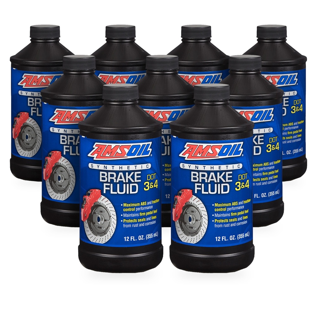 Kit 9 Liquidos De Frenos Amsoil Dot3 Dot4 Dot5.1 3 Litros