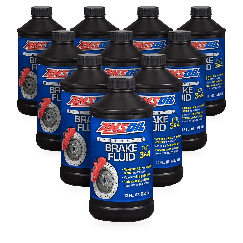 Kit 10 Liquidos De Frenos Amsoil Dot3 Dot4 Dot5.1 4 Litros